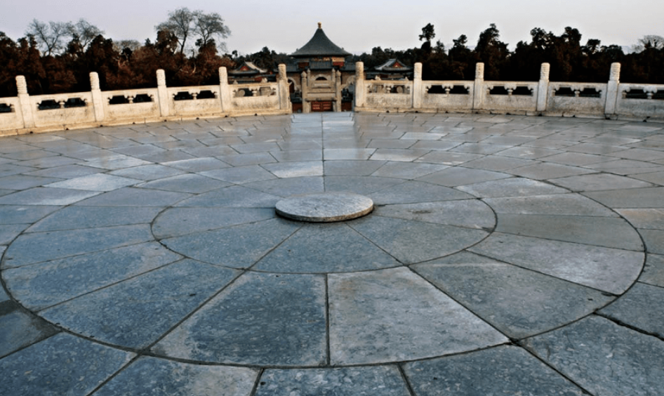 天坛皇穹宇全景与对话石位置
